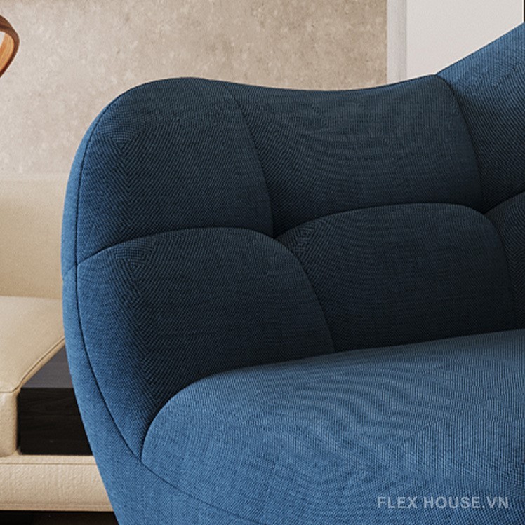 Sofa lười chân xoay vải lanh kiểu Italian sang trọng FAD271 20