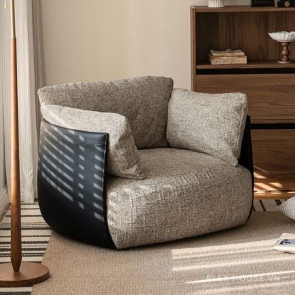 Sofa lười thư giãn bọc vải phòng khách kiểu Bắc Âu SAB529