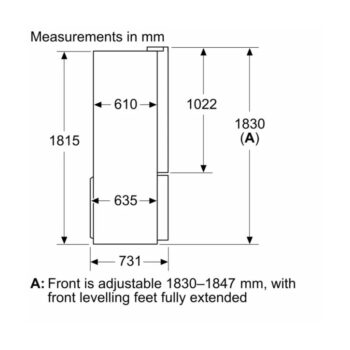 Tủ lạnh 4 cánh chéo 605L ngăn đá dưới HMH.KFN96APEAG (3)