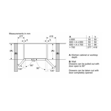 Tủ lạnh Side By Side dung tích 560L Bosch HMH.KAN93VIFPG (7)