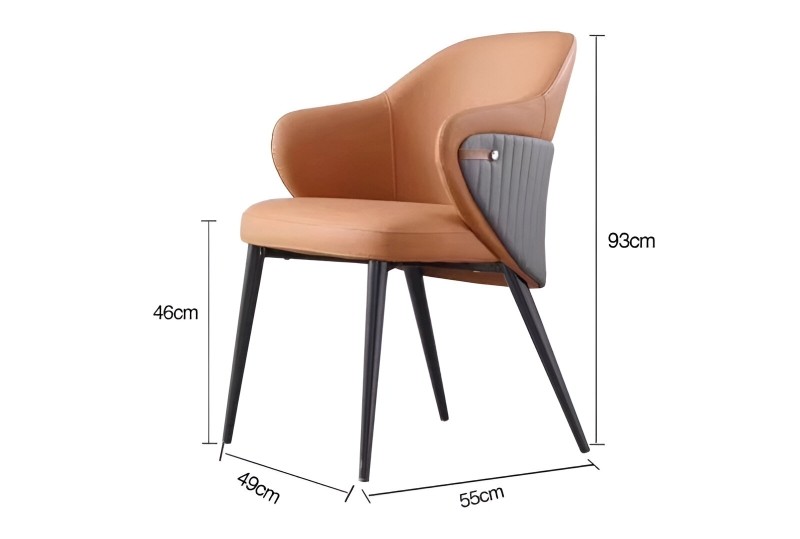 Ghế ngồi bọc da cao cấp cho nhà hàng SHM901 12