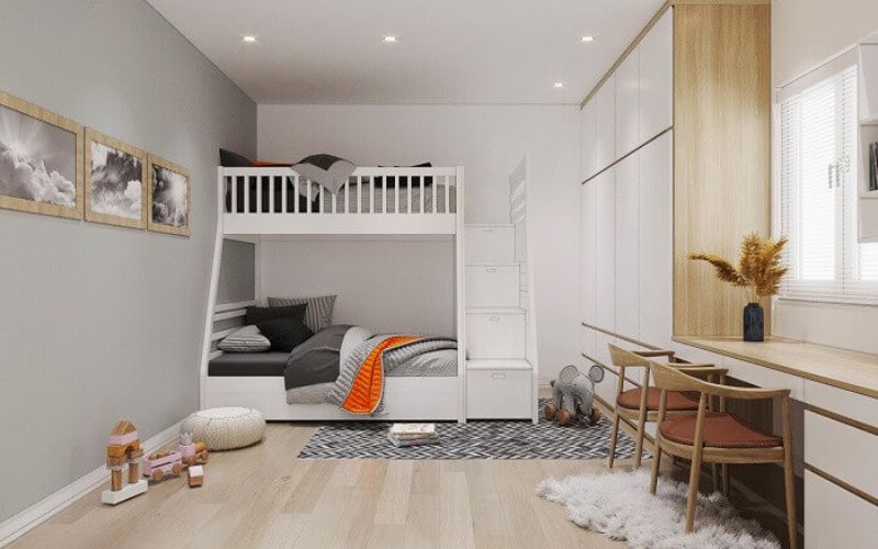 Phụ Kiện Trang Trí Phòng Ngủ Trẻ Em 2 Tầng Siêu Dễ Thương 2 mẫu thiết kế phòng ngủ trẻ em 2 tầng dễ thương
