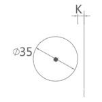 Bản lề trùm ngoài giảm chấn cho cửa kính COT3 Imundex 7173105 (2)