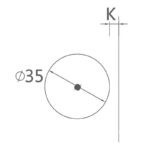 Bản lề trùm nửa giảm chấn cho cửa kính CO/T3 Imundex 7172106 (2)