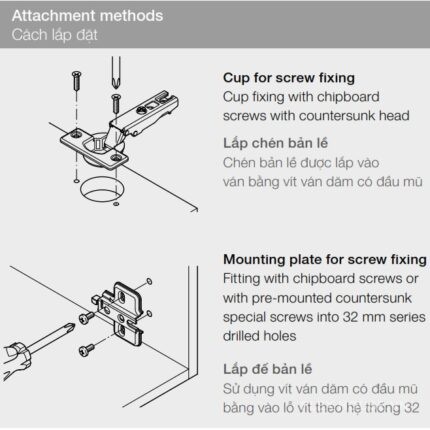 Đế bản lề CO/T3 cao cấp Imundex 7179005
