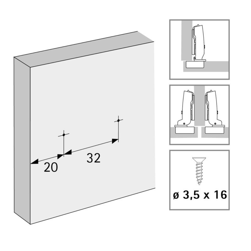 Đế bản lề điều chỉnh chiều cao Sensys màu đen Hettich 9117471 2