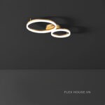 Đèn trần LED nhiều đầu bóng decor vòng tròn nghệ thuật ZHM8961 - 4