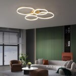 Đèn trần LED nhiều đầu bóng decor vòng tròn nghệ thuật ZHM8961