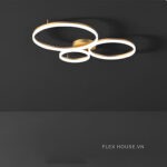 Đèn trần LED nhiều đầu bóng decor vòng tròn nghệ thuật ZHM8961 - 5