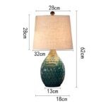 Đèn bàn bằng gốm sứ phong cách Mỹ RX072-10