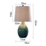 Đèn bàn bằng gốm sứ phong cách Mỹ RX072-11