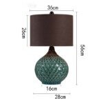 Đèn bàn bằng gốm sứ phong cách Mỹ RX072-6