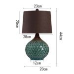 Đèn bàn bằng gốm sứ phong cách Mỹ RX072-8