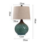 Đèn bàn bằng gốm sứ phong cách Mỹ RX072-9