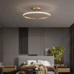 Đèn trần phòng ngủ decor vòng sáng sang trọng ZHM6644