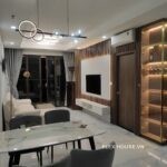 Đèn thả decor phòng bóng thuỷ tinh thân đen hiện đại TTK118 (4)