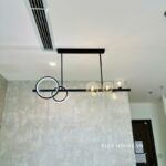 Đèn thả decor phòng bóng thuỷ tinh thân đen hiện đại TTK118 (5)