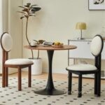 Ghế ăn gỗ lưng tròn phong cách Bắc Âu SHA939