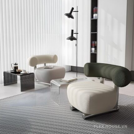 Ghế sofa đơn vải lông cừu Sherpa Chair JX644