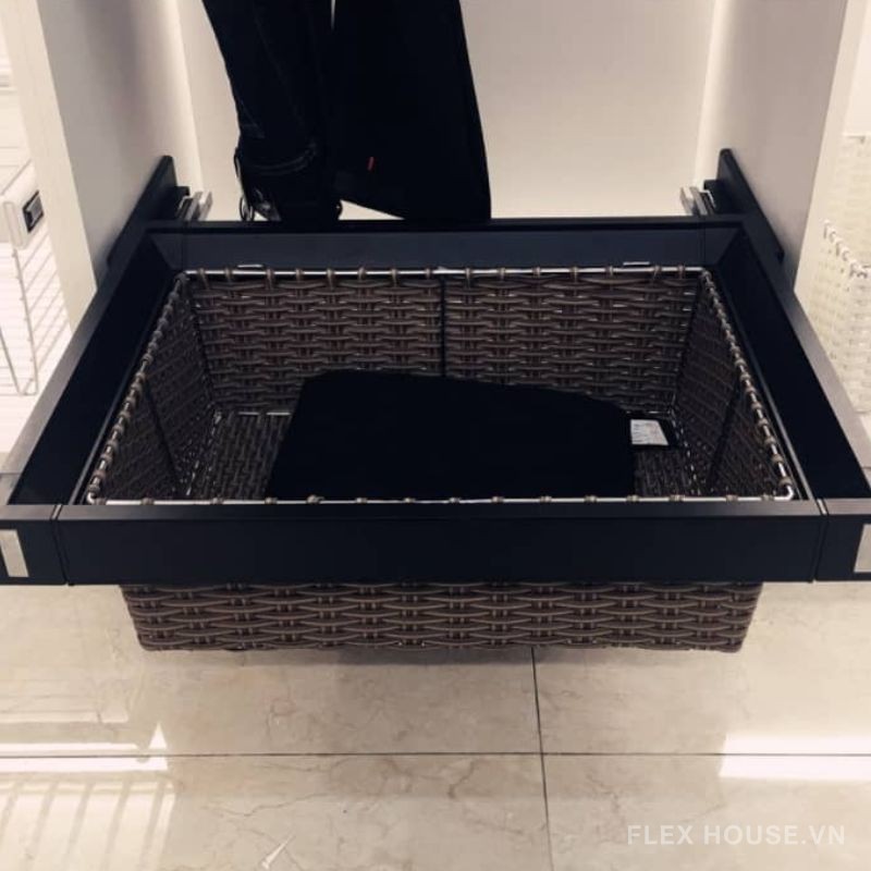 Giá để đồ gập âm tủ áo bằng mây tre YLF003C