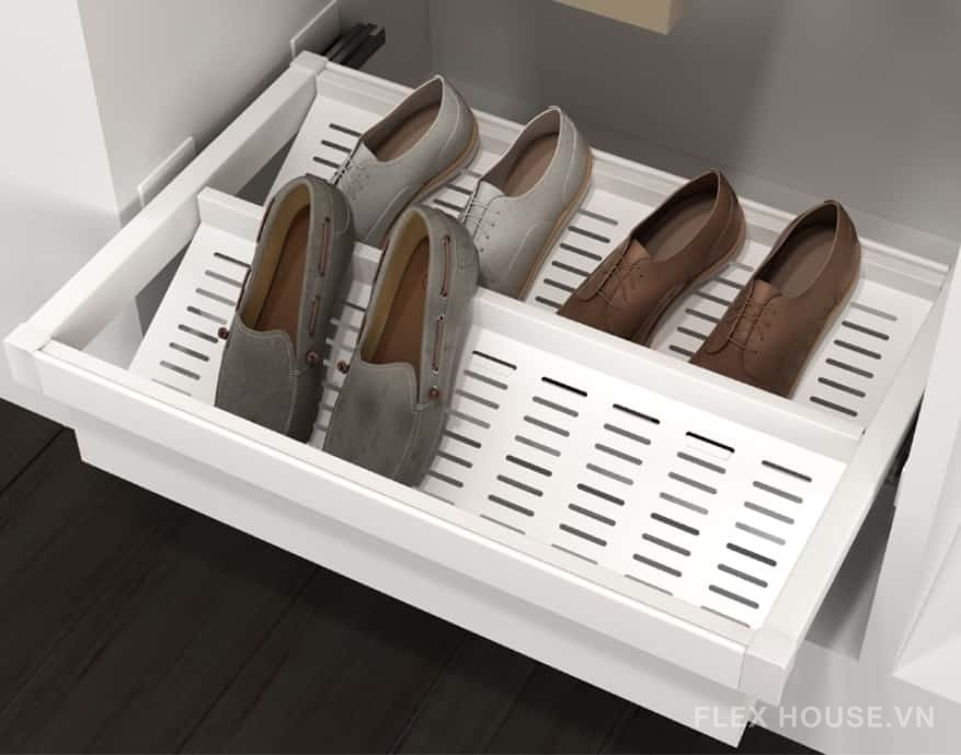 Giá để giày âm tủ áo ray trượt giảm chấn Taura SV20 1