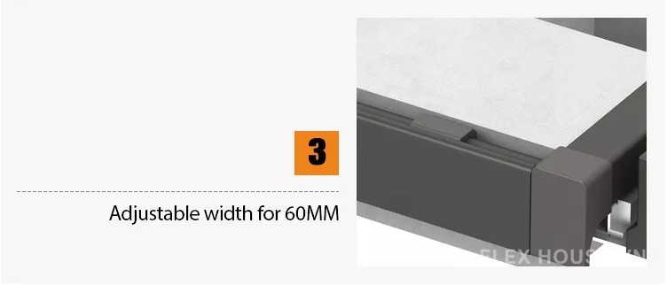Giá đựng đồ trang sức âm tủ ray giảm chấn Taura SV07 2