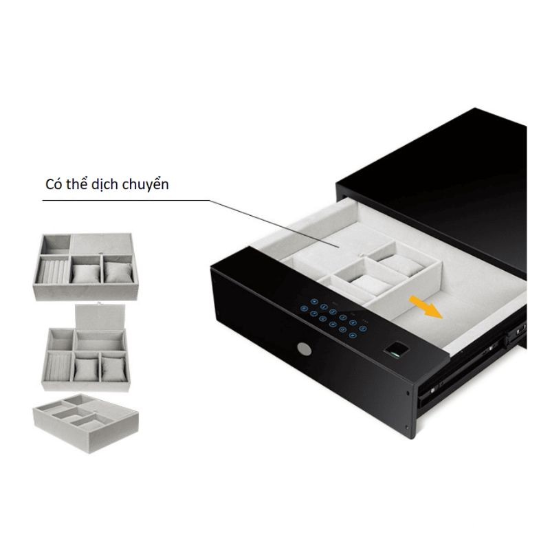 Hộp ngăn kéo khóa mật mã kết hợp vân tay YLF01 7