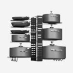 Kệ để xoong nồi 3 tầng nhiều kích thước QY1224-1