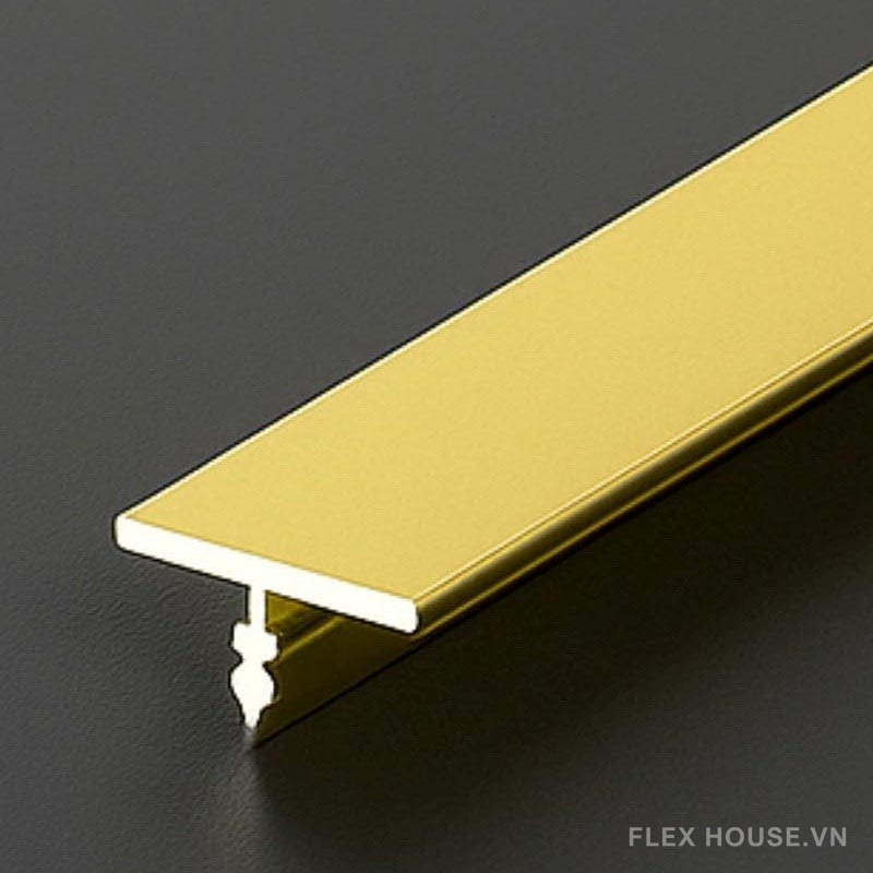 Nẹp nhôm trang trí thanh chữ T bóng gương HB-T 8 Nẹp nhôm trang trí thanh chữ T bóng gương HB-T 13