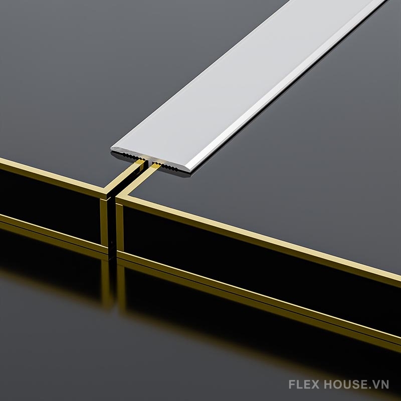 Nẹp nhôm trang trí thanh chữ T bóng gương HB-T 4 Nẹp nhôm trang trí thanh chữ T bóng gương HB-T 9