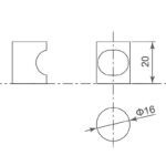 Núm tay nắm tủ nhôm hình trụ khuyết Imundex 775 (4)
