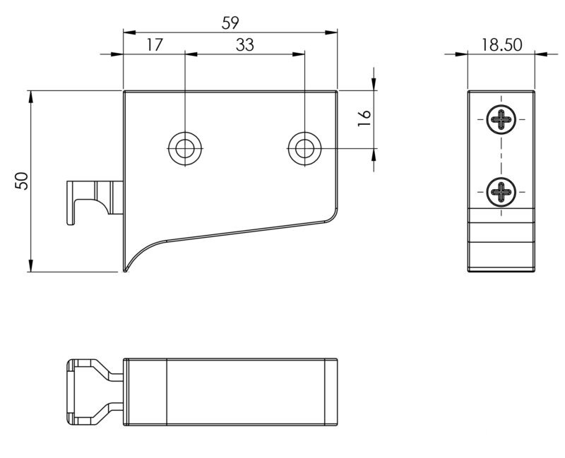 Phụ kiện móc treo đa năng tủ bếp 50kg Imundex 7808900 4