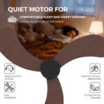 Quạt trần 3 cánh ABS cao cấp phong cách Bắc Âu ESCN07 (5)