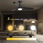 Quạt trần 3 cánh tích hợp đèn LED 18W cao cấp ESC322 (4)