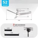 Quạt trần cánh ABS tích hợp đèn LED 40W hiện đại ESCN01 (2)