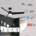 Quạt trần cánh ABS tích hợp đèn LED 40W hiện đại ESCN01 (4)