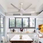 Quạt trần 5 cánh ABS trang trí phòng khách ESC-C147W