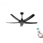 Quạt trần đèn 5 cánh ABS trang trí phòng khách ESC-C147W (3)