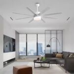Quạt trần đèn 8 cánh màu trắng sang trọng ESC336YY (3)