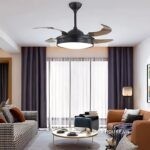 Quạt trần đèn LED giấu cánh hiện đại ESC422 (3)