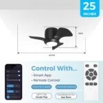 Quạt trần đèn điều khiển từ xa 25W sang trọng ESCN27 (3)