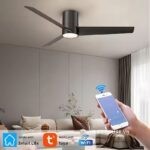 Quạt trần đèn điều khiển từ xa 3 cánh abs hiện đại ESCN03 (4)