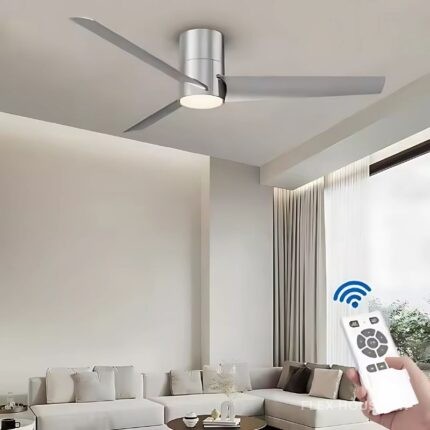Quạt trần đèn điều khiển từ xa 3 cánh abs hiện đại ESCN03