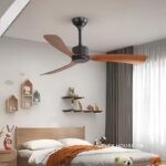 Quạt trần đèn phong cách retro cánh ABS cao cấp ESCN06 (5)