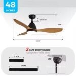 Quạt trần đèn thông minh 5 tốc độ quạt hiện đại ESC310W
