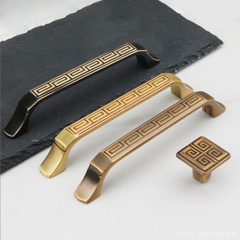 Tay nắm tủ cổ điển Châu Á bằng đồng nguyên chất Z15 1 Tay nắm tủ cổ điển Châu Á bằng đồng nguyên chất Z15 8
