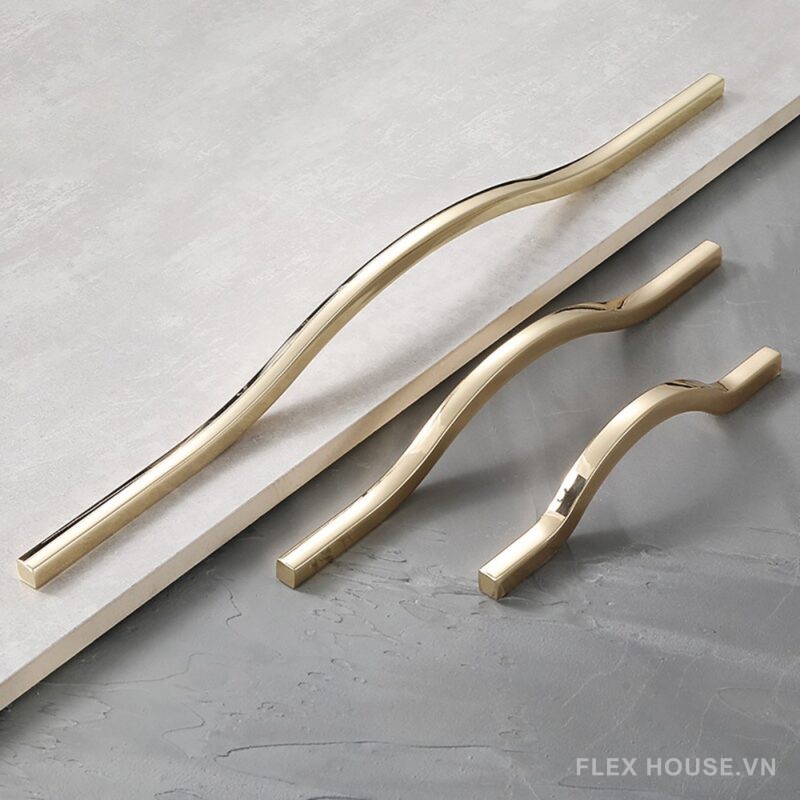 Tay nắm tủ hợp kim màu vàng N06850