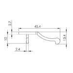Tay nắm tủ nhôm màu champange cao cấp Imundex 77530 (4)