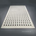Thảm sợi tổng hợp decor phòng ngủ độc đáo YN-SJ13