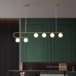 Đèn LED thả trần thủy tinh hiện đại ZHM328